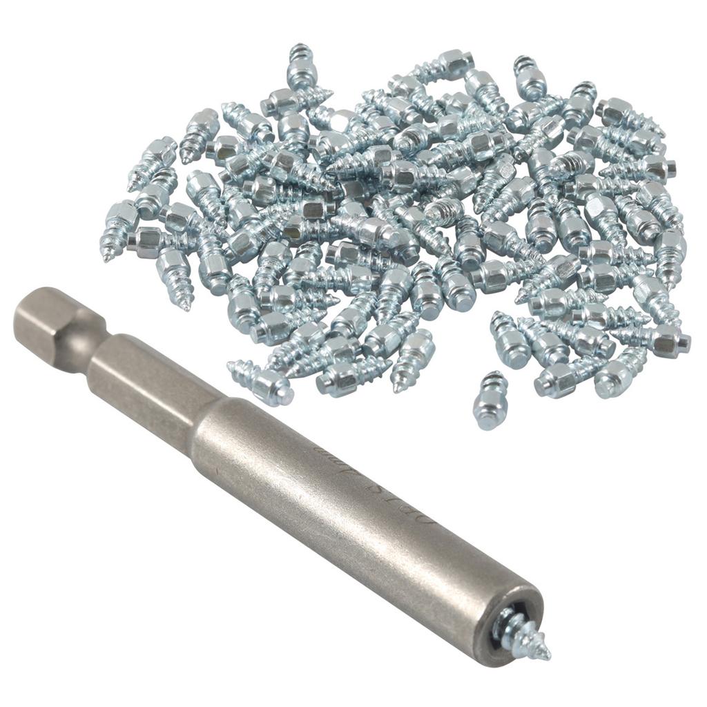 Tire Spikes Tire Studs Carbide Spikes for Truck Tires Snow Studs for Tires Snowmobile Stud with Installation Tool