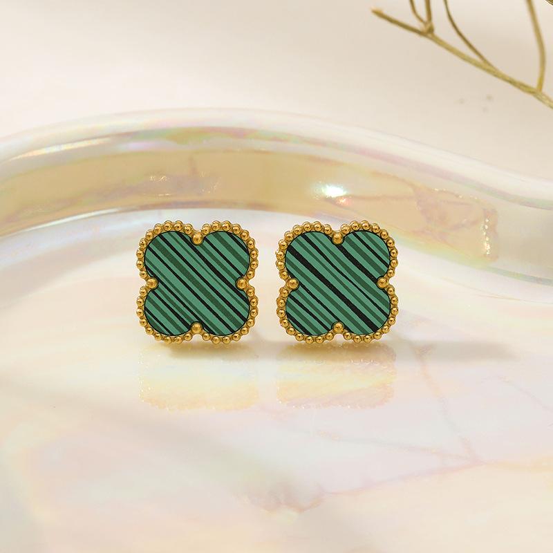 Серьги с четырьмя листочками клевера Модные серьги