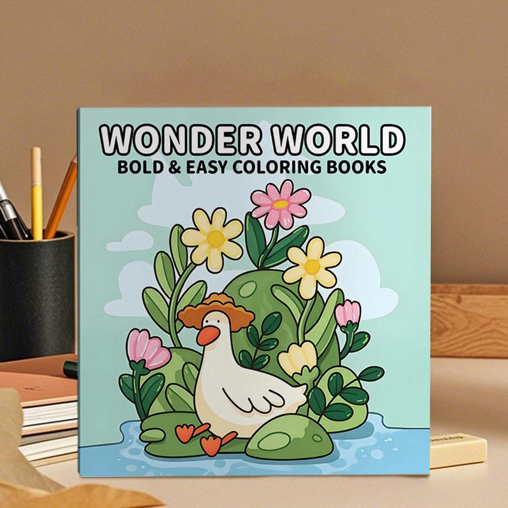 Stress Relief Graffiti Painting Book Cartoon Paperback Montessori Drawing Toy for Adults And Teens