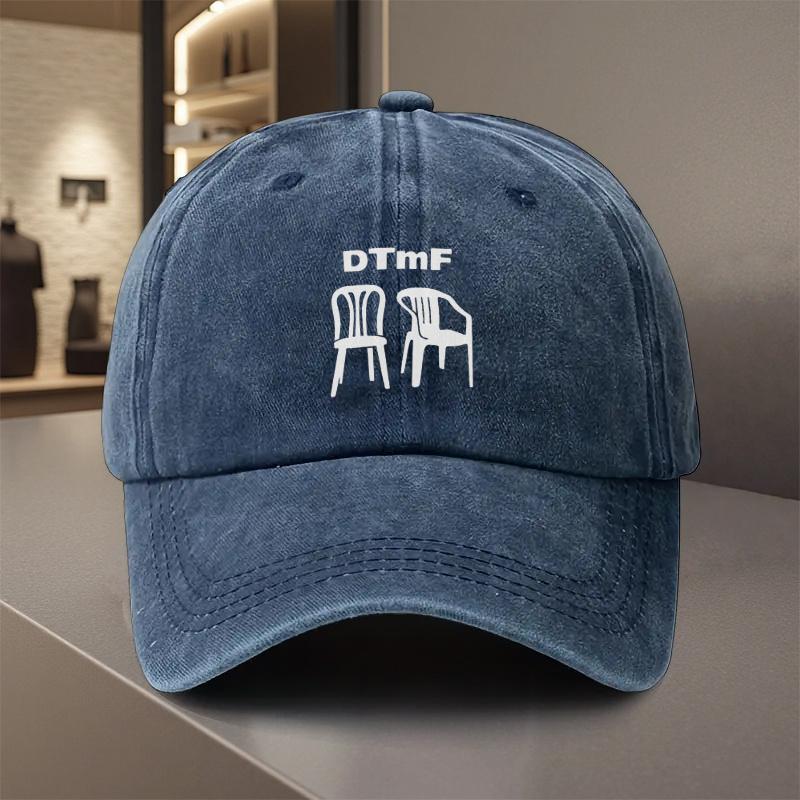 Adjustable Denim Baseball Cap Lightweight Printed Craft Hat Visor