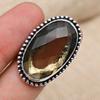 Ювелирное кольцо ручной работы с дымчатым топазом на День Благодарения из стерлингового серебра 925 пробы