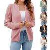 Women Long Sleeve Sweater Jacket Full Zip Up Loose Knitted Pullover Cardigan Outfits