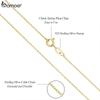 Authentic Gold Color 925 Sterling Silver Basic Cable Chain Necklace Pendant For Women Long Chain Fashion Jewelry Sca016