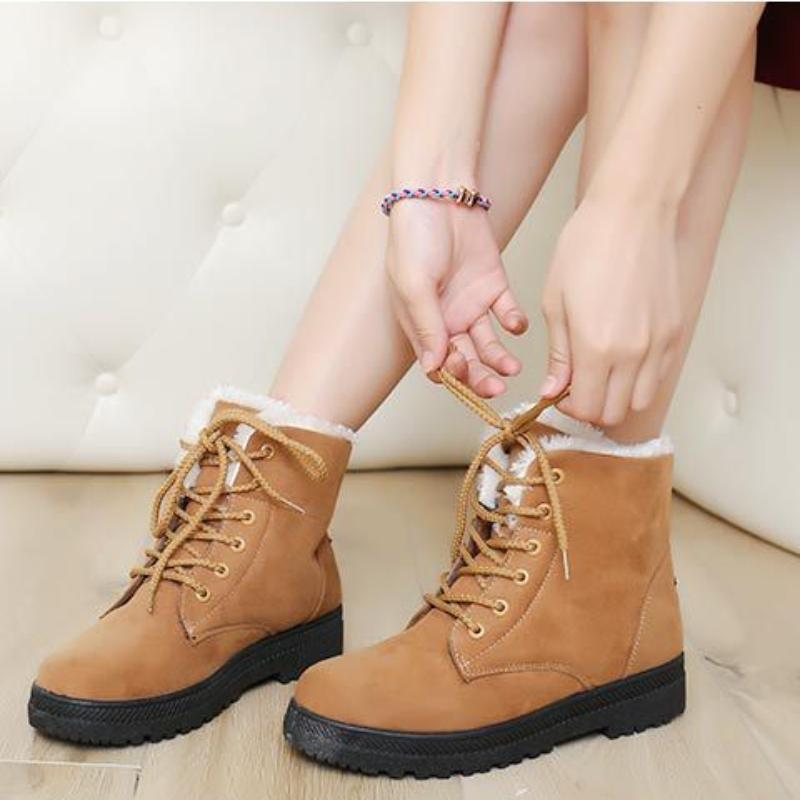 2023 Fashion Boots Winter Boots Snow Boots Women's Large Size Warm Boots Women's Cotton Shoes