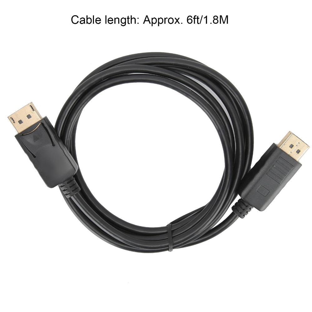 2PCS 4K@60Hz DP to DP Cable 6ft/1.8M Male to Male Adapter Cable Gaming Monitor