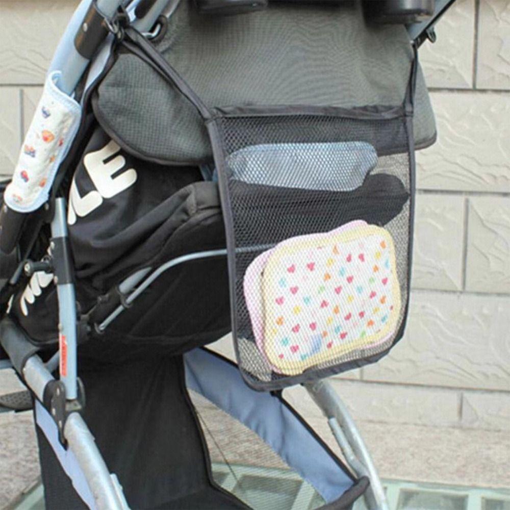 Сумки для хранения большой вместимости Портативная подвесная сумка для коляски Высококачественная сетчатая сумка для хранения