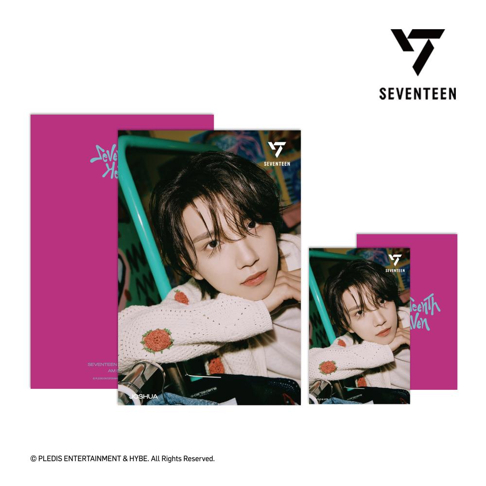 Seventeen 3D фотолентикулярная почтовая открытка + 1 фотокарточка SEVENTEENTH HEAVEN AM 5 26 Ver