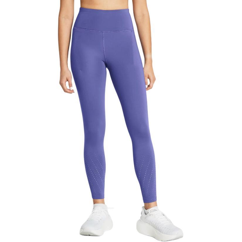 Under Armour Однотонные светоотражающие облегающие спортивные брюки с завязками на высокой талии, женские брюки цвета карбон-синий 1383367-561
