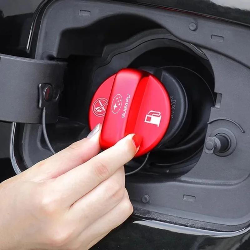 for Subaru STI Forester Outback WRX BRZ Cover Frosted Alloy Lid Car Logo Fuel Tank Cap Metal Protection Cover Auto Accessories