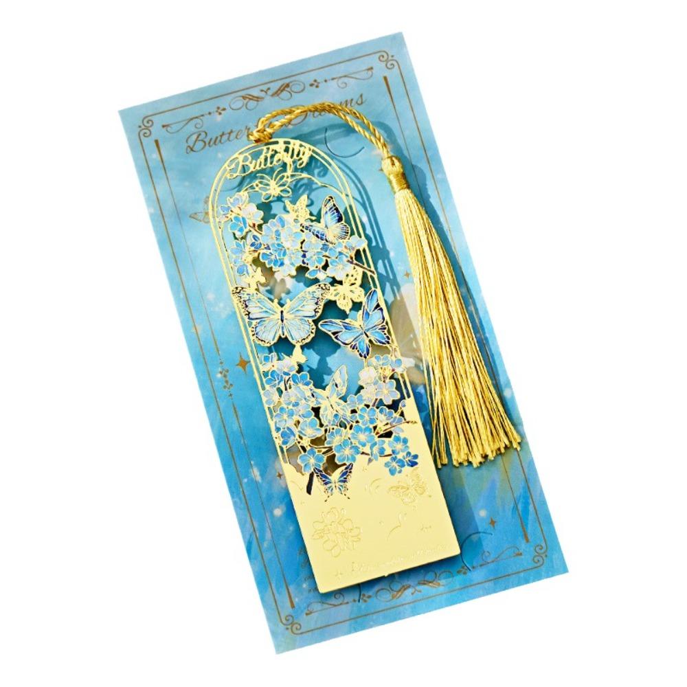 with Tassel Metal Hollow Bookmark Exquisite Reading Stationery  Book Lovers