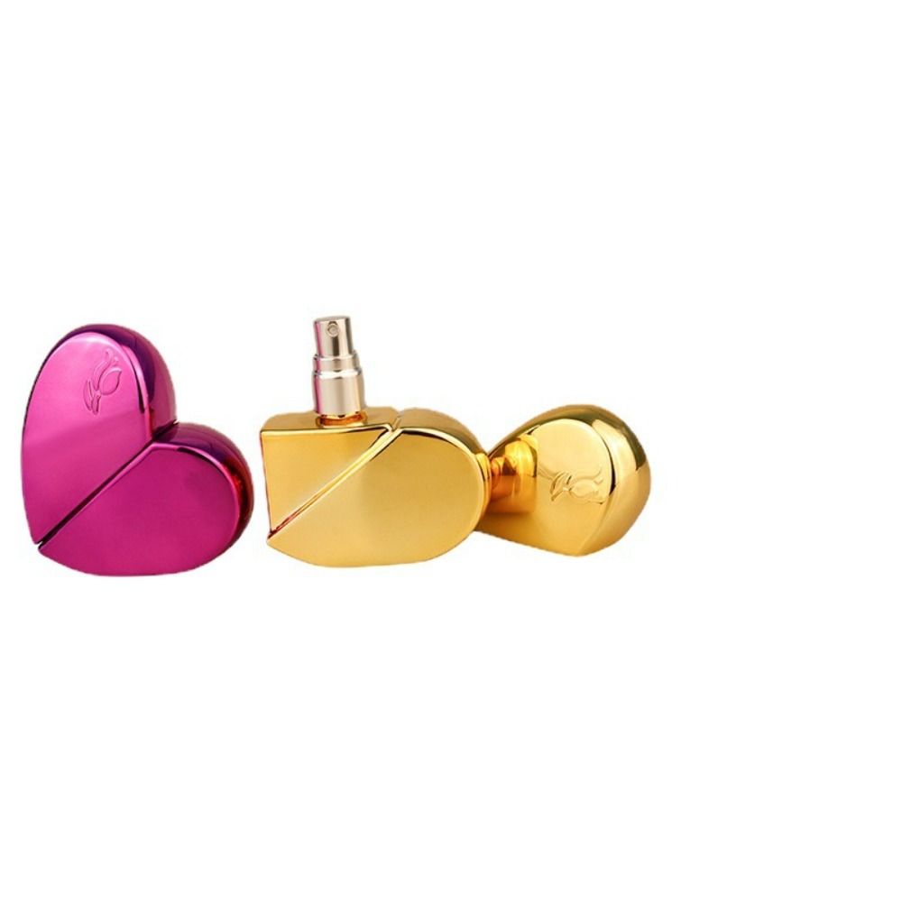 Refillable Cosmetics Bottle Heart Shaped Liquid Sub-bottling Glass Perfume Bottles  Travel
