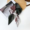 High-End Silk Scarf Women'S Spring Fashion Retro Neck High-End Square Scarf Scarf With Shirt Scarf