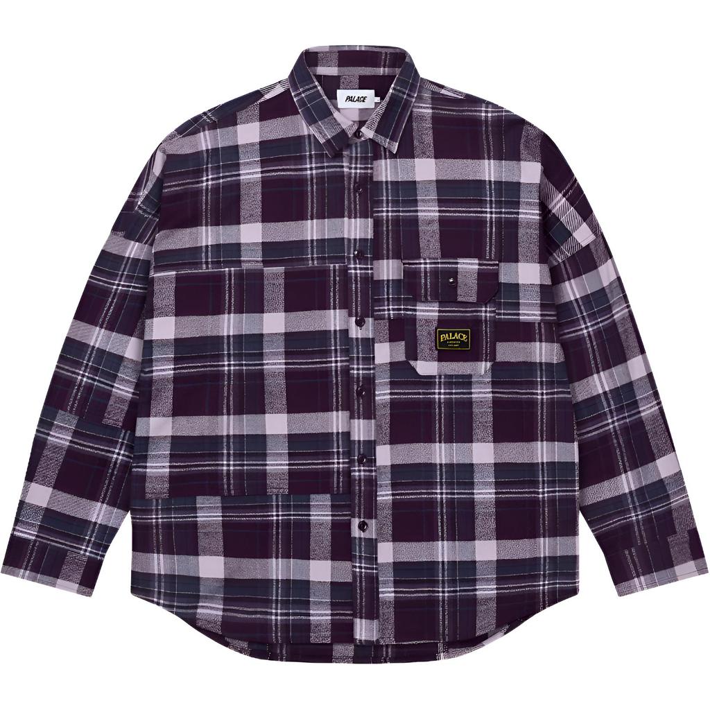 Palace Рубашка-куртка Lumber Yak Patch Фиолетовая Унисекс Топы P29SHT027