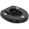 Motorcycle Kickstand Pad Side Stand Enlarger Plate Fit for Vespa GTS 250 300 2013‑2019Black