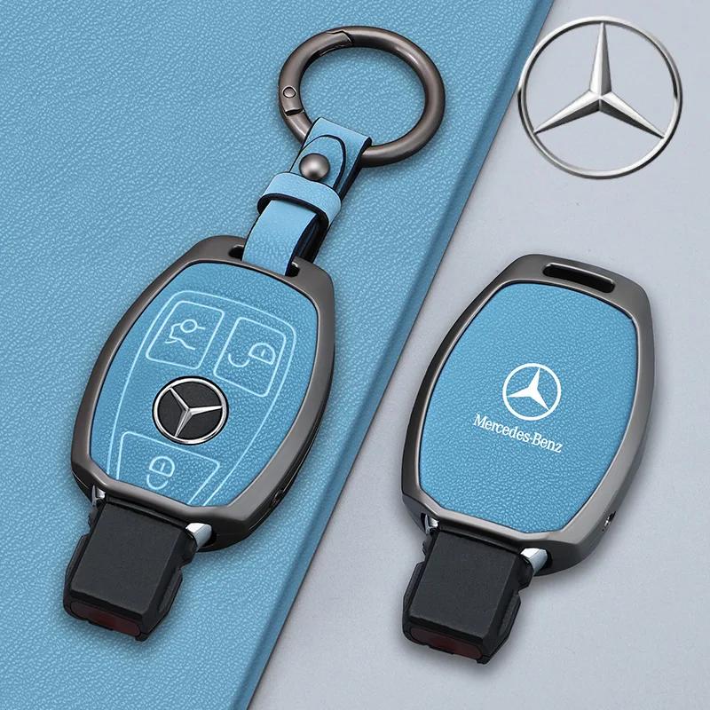 OQA4 Fashion Car Smart Key Case Cover For Mercedes Benz A B C E Class GLS GLA GLK GLC CLS CLA AMG W204 W205 W212 W463 W176 Keychain