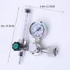 NEW Argon Regulator 0-25Mpa Argon Regulator CO2 Mig Tig Flow Meter Gas Regulators Flowmeter Welding Weld Gauge Pressure Reducer