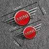 14.5x6.5cm Metal Car Front Cover Badge Sticker Rear Emblem for MINI Countryman Clubman JCW F55 F56 R55 R56 R60 F60 Logo
