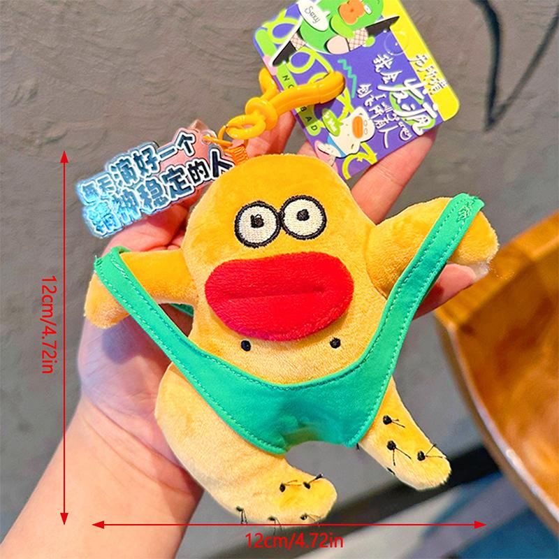 Мультяшный Безумец Креативные Плюшевые Куклы Игрушка Брелок Подвеска для Рюкзака Забавный Уродливый Милый Мягкий Декор для Сумки Шарм Индивидуальность Подарок