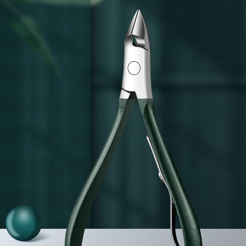 New Stainless Steel Nail Clipper Set Grooming Tool Set With Portable Case Manicure Art Tool Green Nails Cut