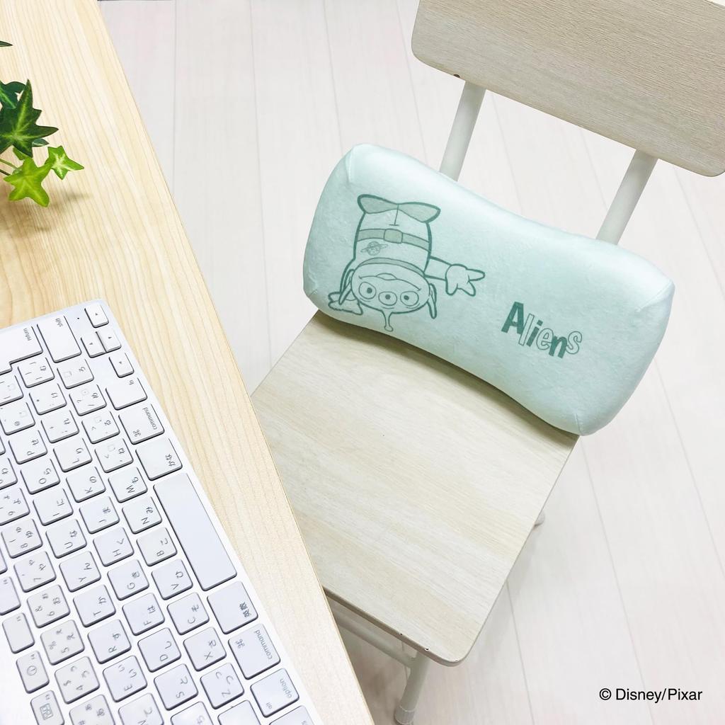 MORIPiLO Morishita подушка с эффектом памяти, история игрушек, инопланетянин, 15x31 см, поддержка талии, поддержка спины, плюшевая подушка Disney Pixar, пастельно-зеленая 4621194