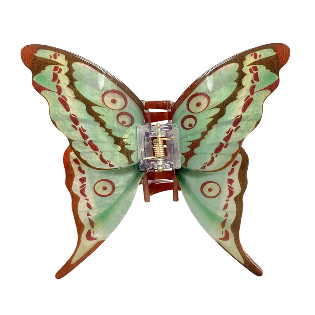Имитация заколки-бабочки, элегантная заколка-краб, акриловый аксессуар для волос для девочек, пружинный зажим для волос