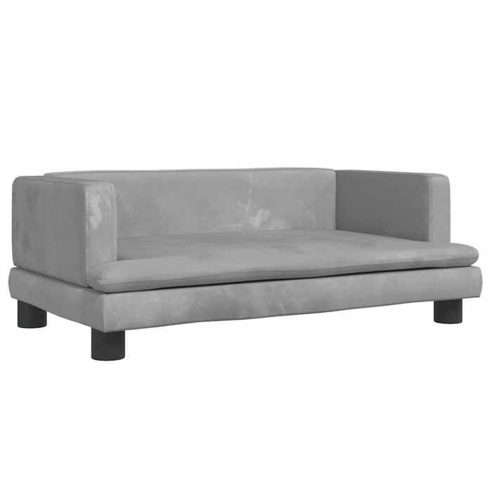 VidaXL Children's Sofa Light Grey 80x45x30 Cm Velvet 3196306