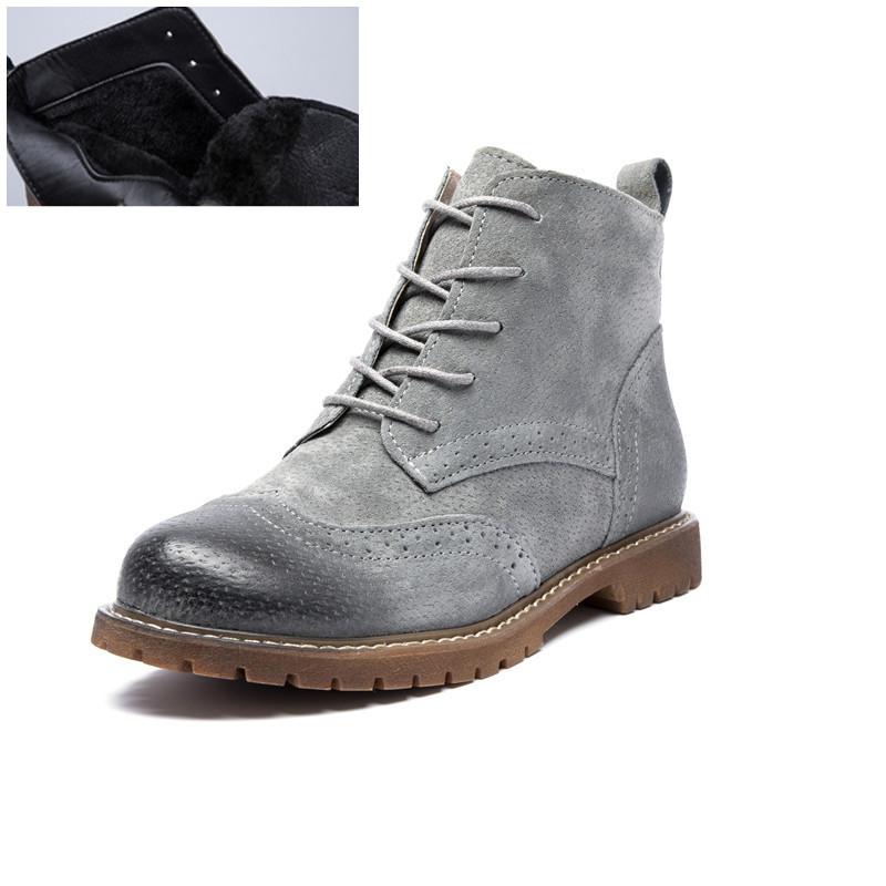 Женская обувь. Женские короткие сапоги из натуральной кожи. Замшевые женские ботильоны. Британское кружево. Ретро-тренд. Подходит для весны, осени и зимы. Женские голые сапоги.