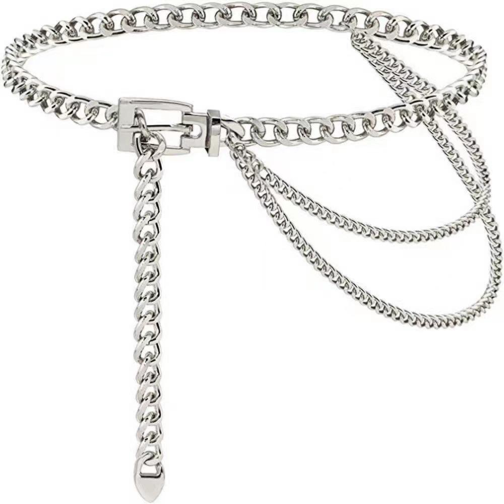 Women's Fashion Multi-Layered Metal Waist and Body Chain