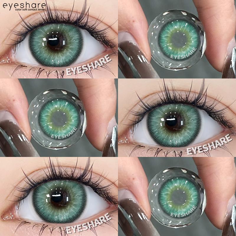 Eyeshare Цветные контактные линзы Black Beauty Pupil Натуральные линзы Цветные контактные линзы Синие контактные линзы Контактные линзы для глаз