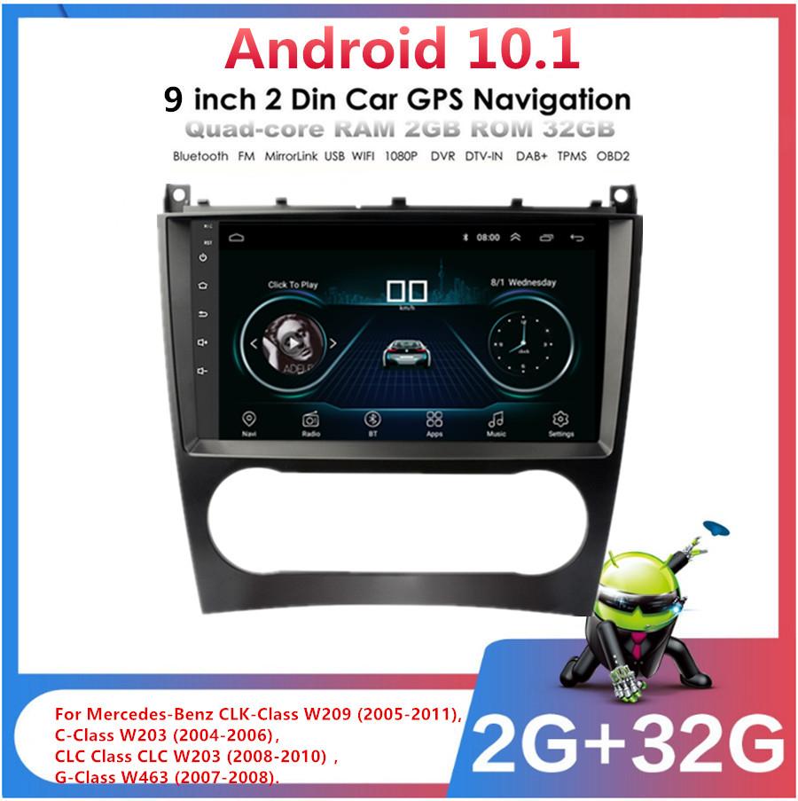 9'' Автомобильная стереосистема Радио Wi-Fi Для Mercedes Benz C CLK CLC G W203 W209 W463 С Canbus