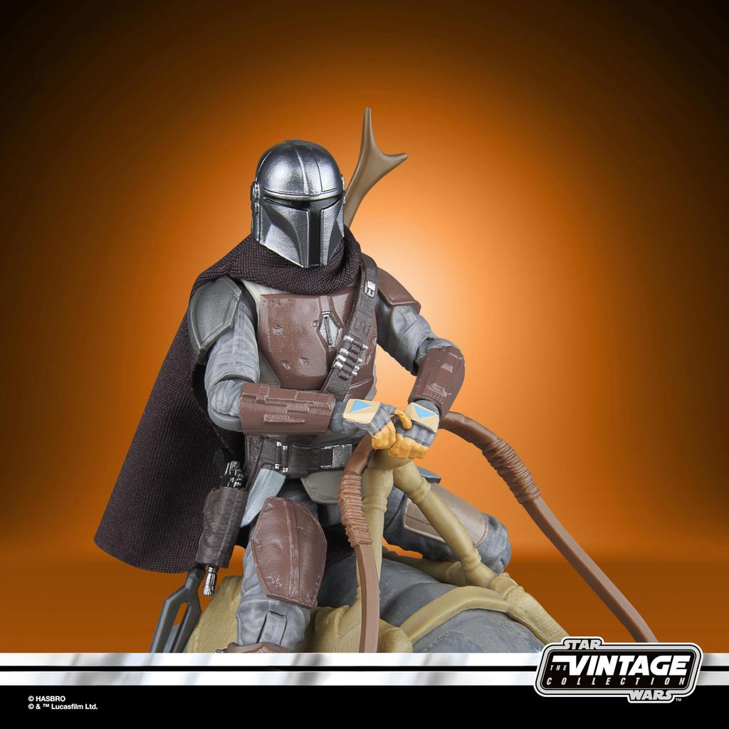Star Wars Vintage Collection Blur The The Mandalorian Collectible Action Figure & Mandalorian, 3.75" 2-Pack