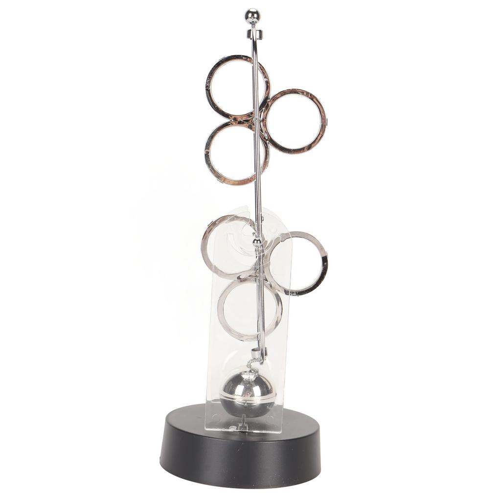 Perpetual Motion Device Decorative Physics Science Desk Toy Electronic Swinging Ornament for Home School Office