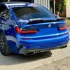 Rear Bumper Lip Spoiler For BMW 3 Series G20 M-Sport 320e 330e 318i 320i 325i 330i 340i 2019-2025 ABS Air Vent Outlet Cover Trim