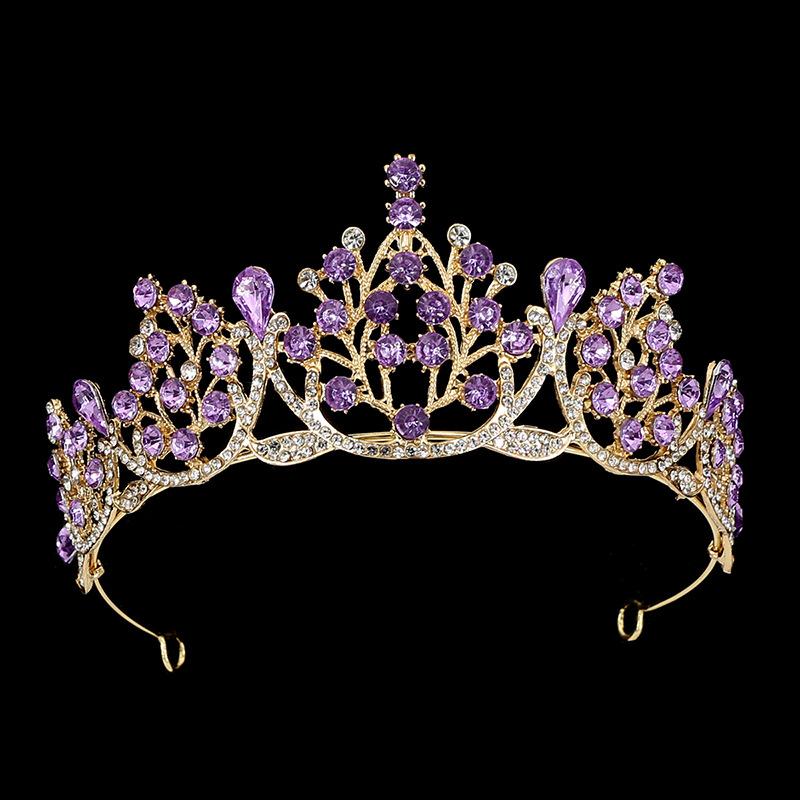 Свадебные украшения со стразами, аксессуары для свадебного платья, модная повязка на голову, тиара, корона в стиле принцессы, корона на день рождения