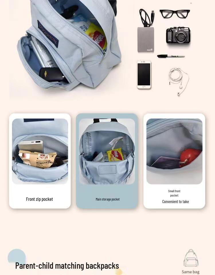 Рюкзак JANSPORT Jessber - Женский Минималистичный Студенческий Мини-рюкзак, Повседневный Детский Стиль