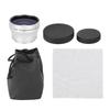 0.45X Silver Optical Glass Camera Wide Angle Magnification Additional Lens for 37mm Camera Lenses