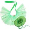 1Set Saint Patrick's Day Pet Costume Shamrock Hat Tutu Skirt Outfit for Dogs and Cats for Dog Cosplay and Celebrations