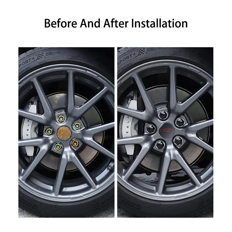 Автомобильный Стайлинг Металлический Колпачок Центра Колеса Автомобиля Для Tesla Model 3 SX Комплект Центральная Крышка Крышка Гайки Ступицы С 4 Центральными Колпачками 20 Крышка Гайки