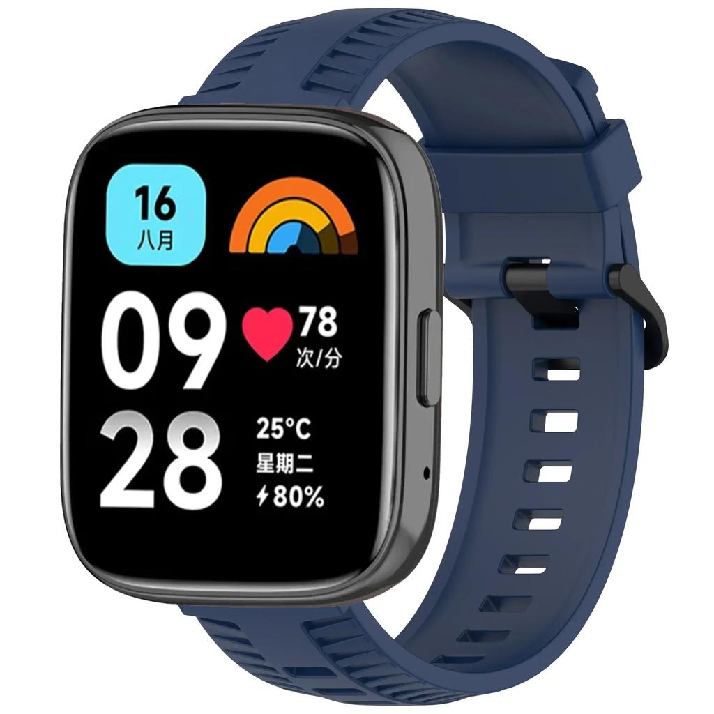 Силиконовый ремешок для Xiaomi Redmi Watch 3 Active/Lite Спортивный браслет для Redmi Watch 5 Active 22 мм Ремешок Браслет Аксессуары
