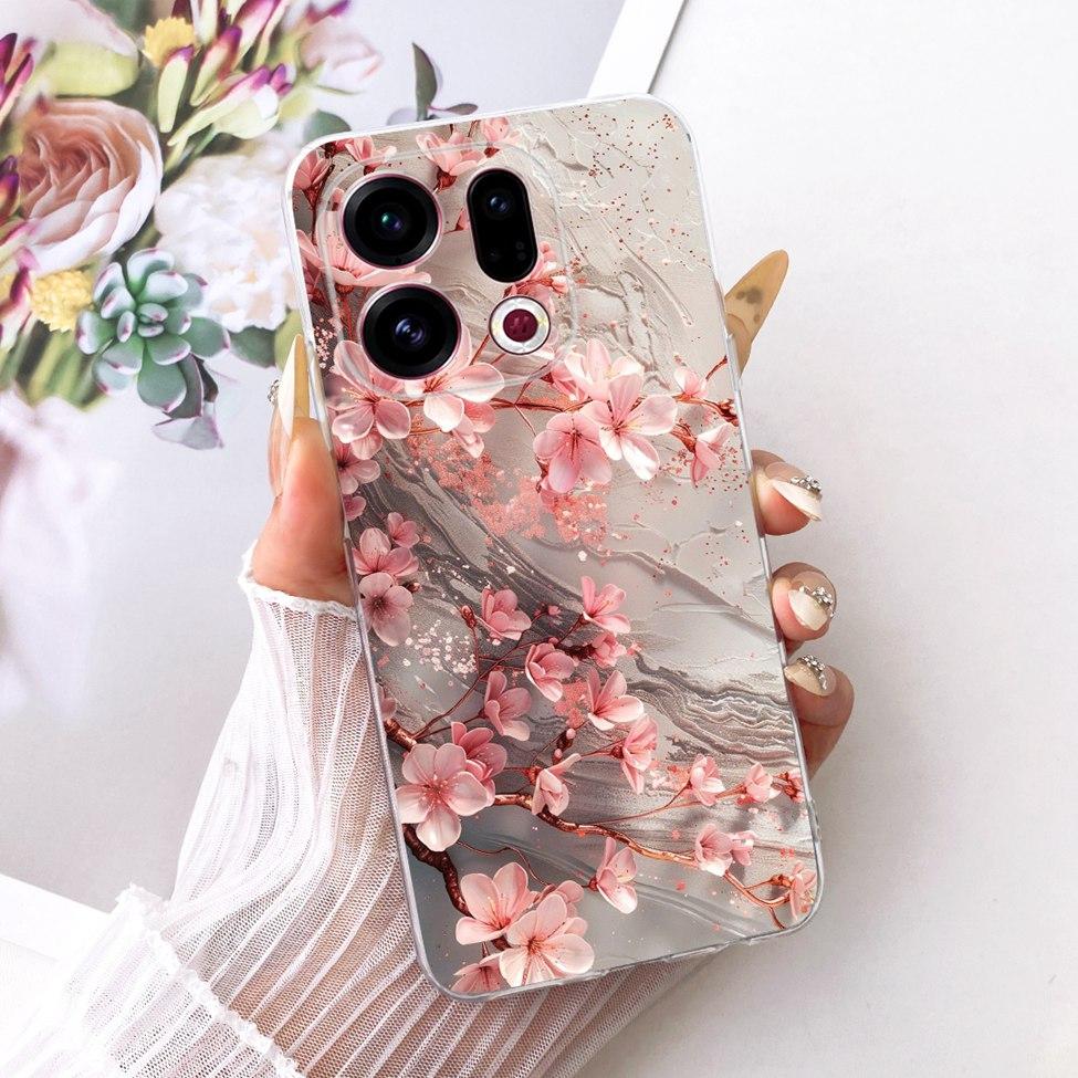Clear For Oppo Find X9 Case Cover Cute Cat Fashion Butterfly Luxury Painted Soft Casing For Oppo CPH2797 PLJ110
