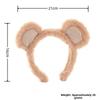 Soft Plush Bear Ear Headband Fluffy Fluffy Hair Hoop Adorable Cartoon Animal Hairband  For Women