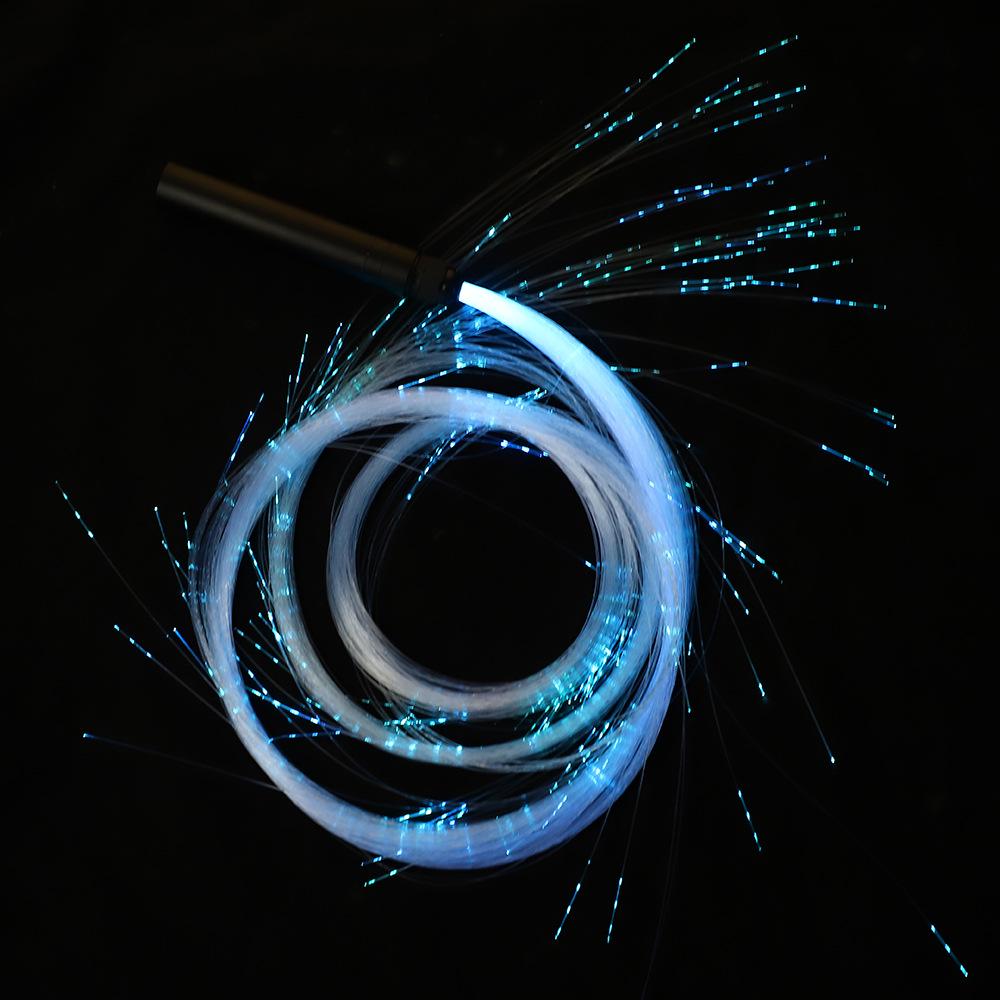 Красочный светодиодный танцевальный хлыст из оптоволокна: Светящийся аксессуар для ночного клуба и выступлений