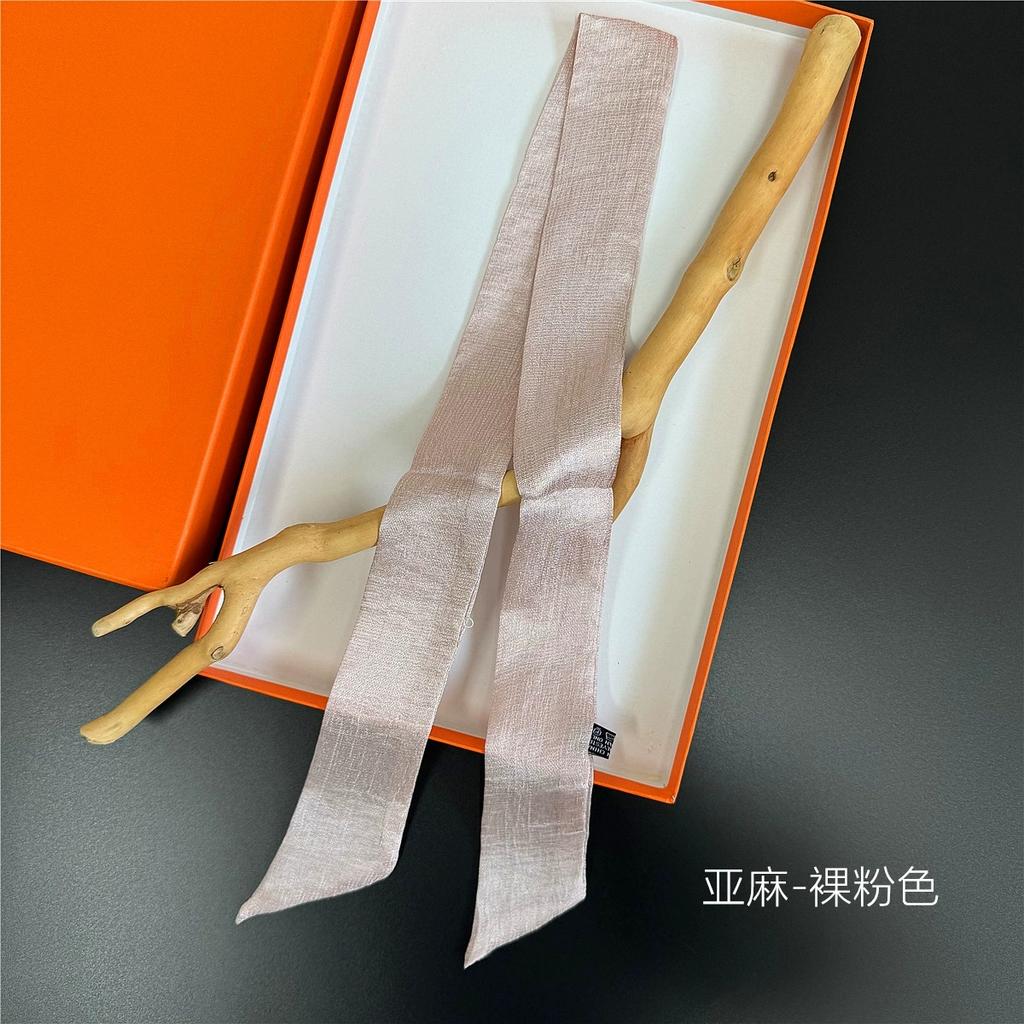 Women Ladies Headband Scarf Hair Bags Handle Decoration Tie Multifunction Narrow Line Ribbon Scarf