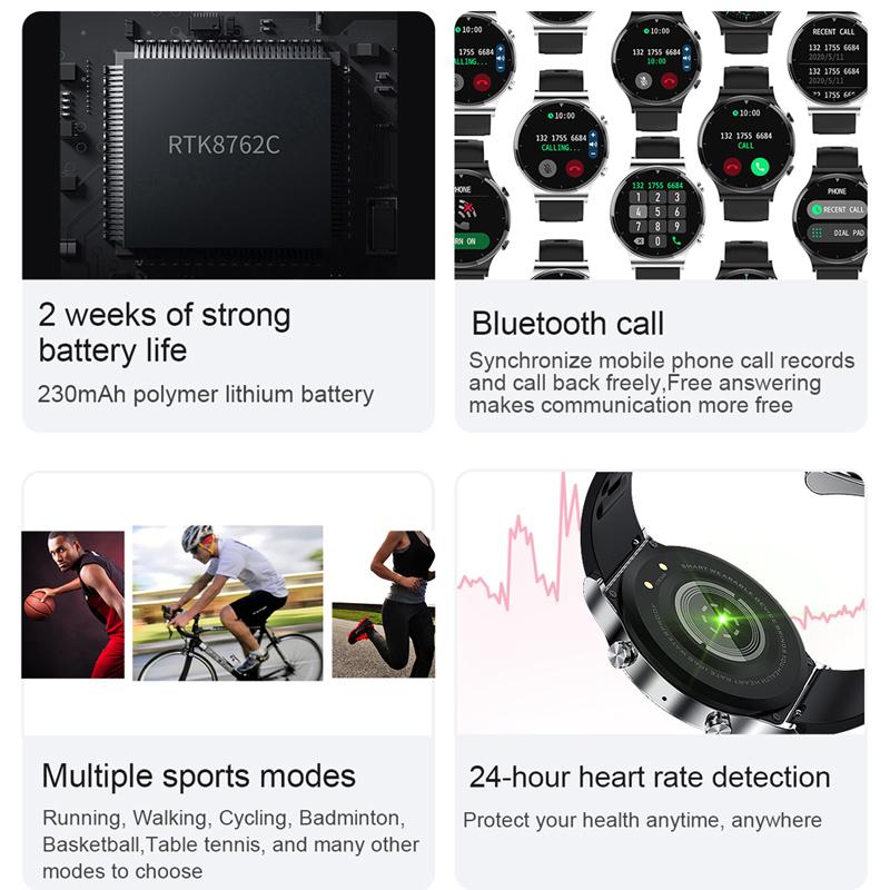 Смарт-часы с Bluetooth-вызовом для мужчин, IP68, водонепроницаемые, с полным сенсорным экраном, спортивные умные часы для фитнеса, индивидуальное лицо для Android IOS