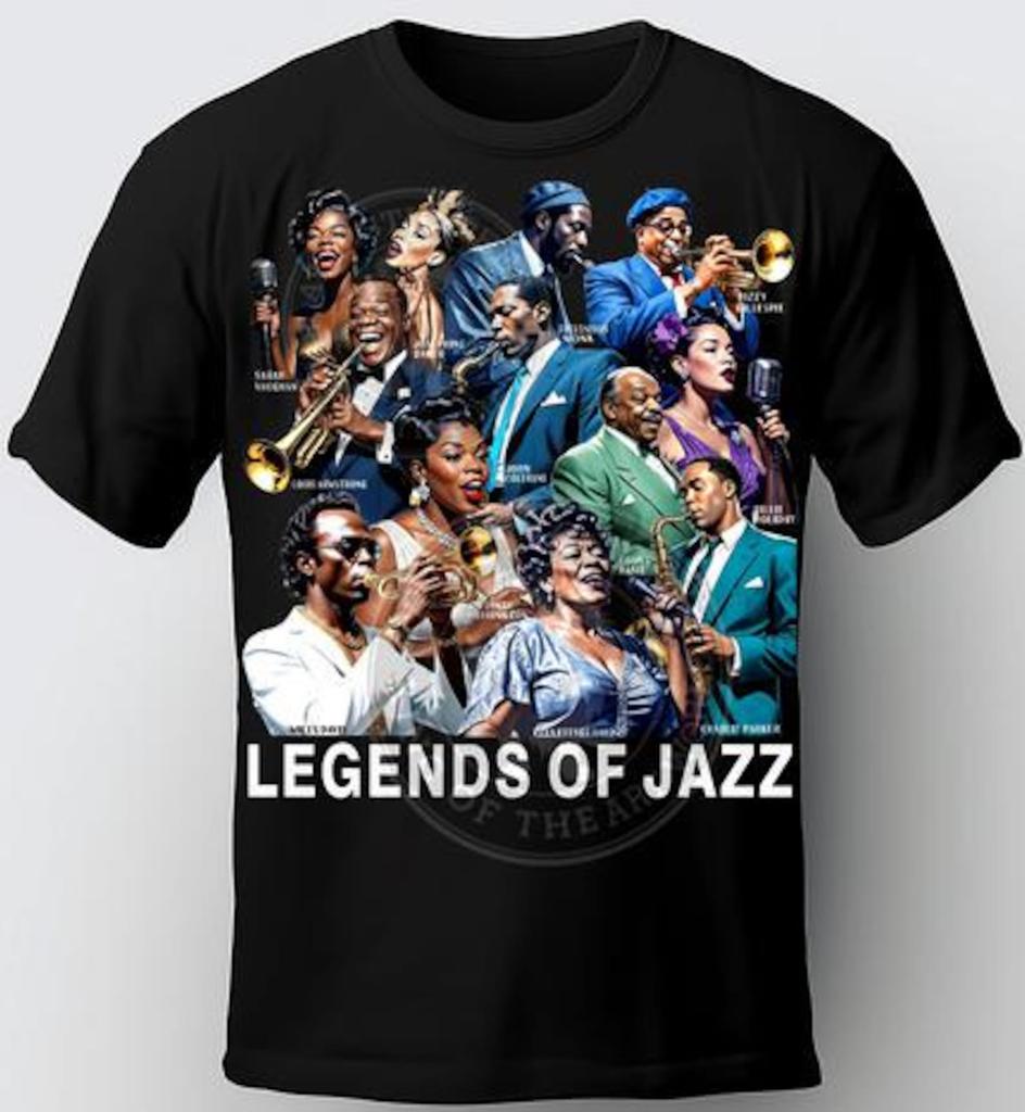 Jazz Music Legends Shirt Old School Music Classic Music Collage Christmas Gifts Mothers Day Fathers Day Black history Month