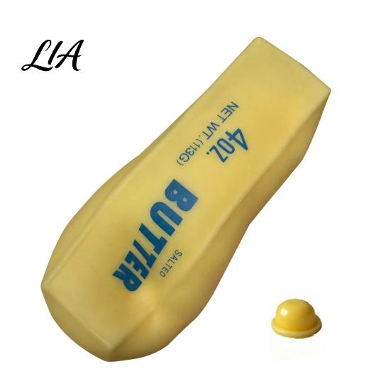 Soft Butter Bar Toy DIY Stick Stress Relief Toy, Hollow Fillable Skin TPR with Stopper, Empty Squeeze for Teens Adults Sensory