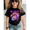 Kpop Style Short-Sleeve T-Shirts for Girls Funny Gift for Kids Summer Short Sleeve Tops Casual Round-Neck Outdoor Girls Clothes
