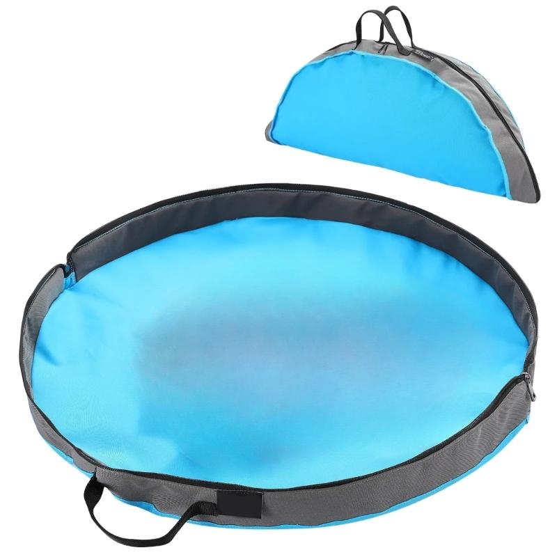 Reusable Polyester Kids Activity Mat Zippers Closure Storage Organizers Safe For Building Block Craft Picnics