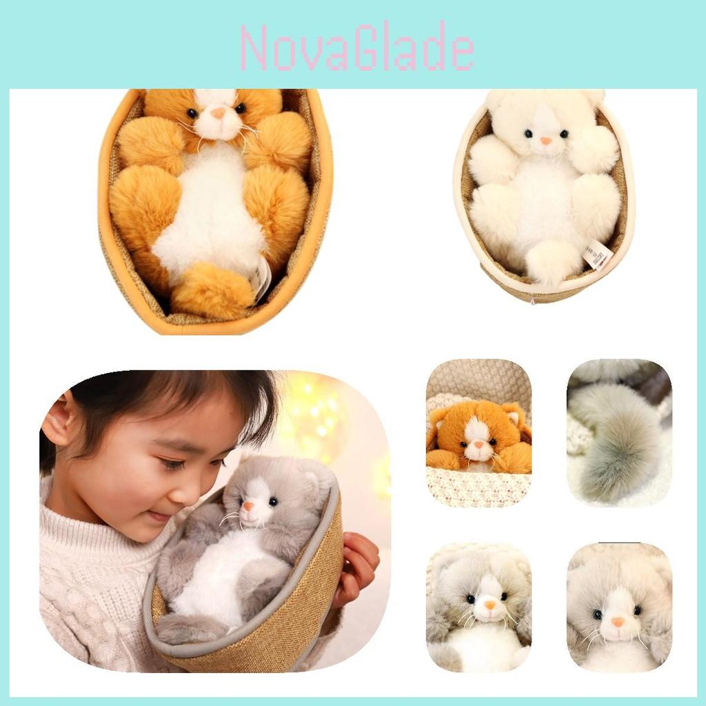 Adorable Cat Plush Doll Wholesale Kitten Toy Popular Cross-border Seller