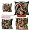 2D милые белки, держащие орехи, наволочки, узор для наволочки на подушку, подходит для дивана, спальни, автомобиля